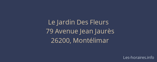 Le Jardin Des Fleurs