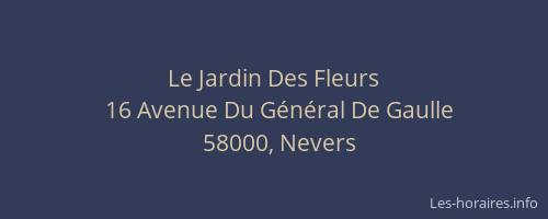 Le Jardin Des Fleurs