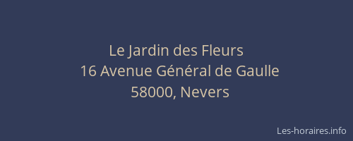 Le Jardin des Fleurs