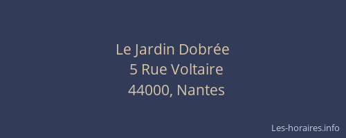 Le Jardin Dobrée