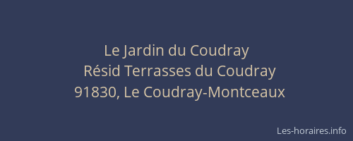 Le Jardin du Coudray