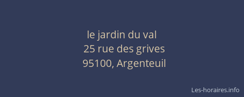 le jardin du val