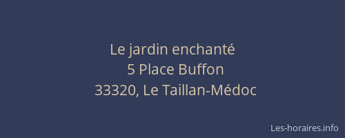 Le jardin enchant&eacute;