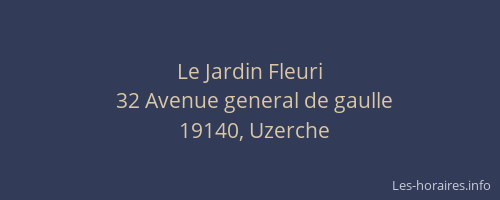 Le Jardin Fleuri