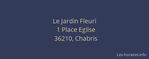 Le Jardin Fleuri