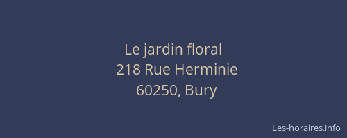 Le jardin floral