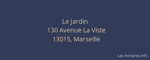 Le Jardin