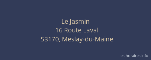 Le Jasmin