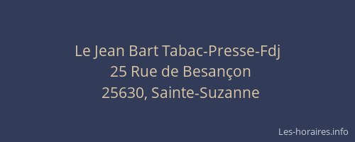 Le Jean Bart Tabac-Presse-Fdj