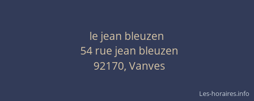 le jean bleuzen