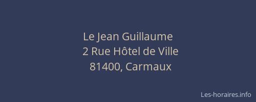 Le Jean Guillaume