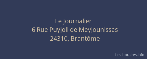Le Journalier