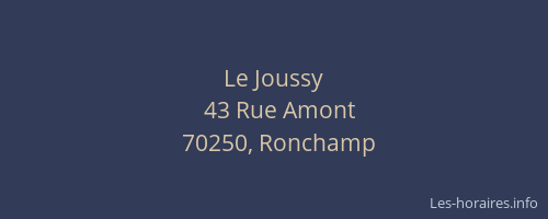 Le Joussy