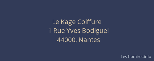 Le Kage Coiffure
