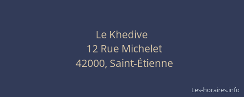 Le Khedive
