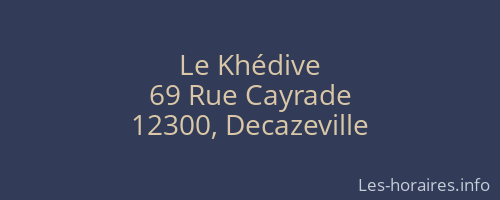 Le Khédive
