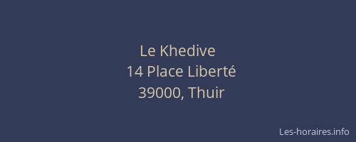Le Khedive