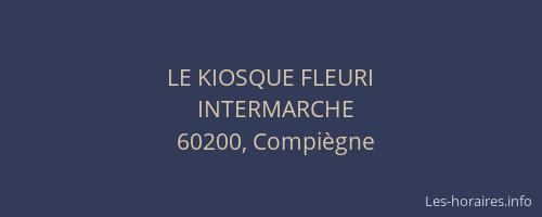LE KIOSQUE FLEURI