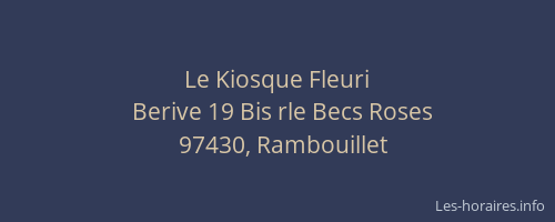 Le Kiosque Fleuri