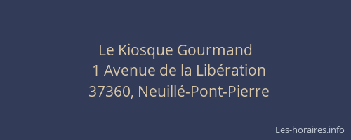 Le Kiosque Gourmand