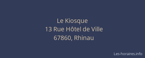 Le Kiosque