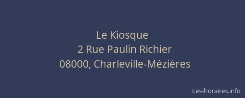 Le Kiosque