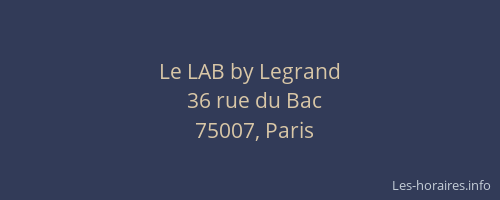 Le LAB by Legrand