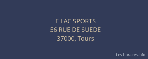 LE LAC SPORTS