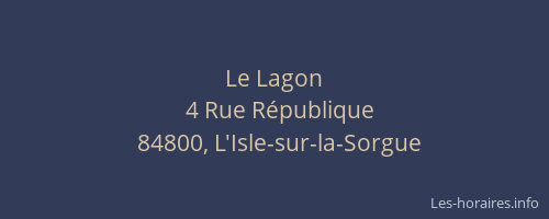 Le Lagon