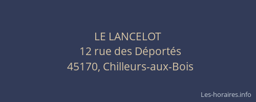 LE LANCELOT