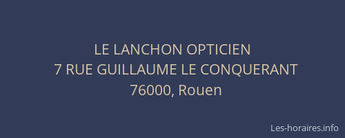 LE LANCHON OPTICIEN