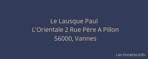 Le Lausque Paul