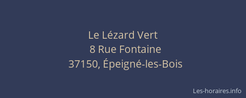Le L&eacute;zard Vert