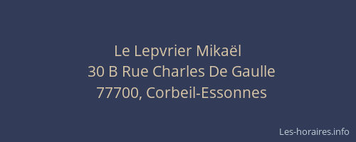 Le Lepvrier Mikaël