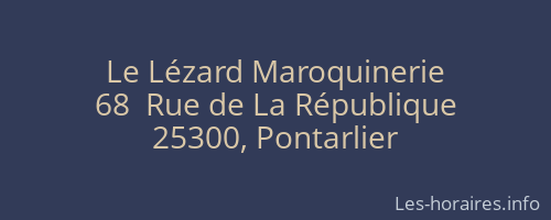 Le Lézard Maroquinerie