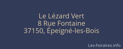 Le Lézard Vert