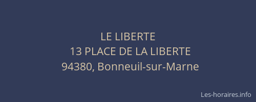 LE LIBERTE