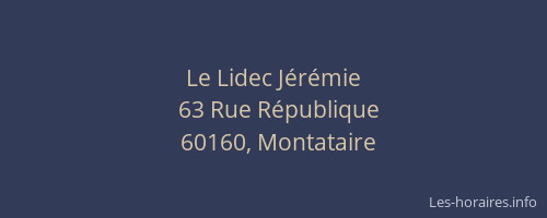 Le Lidec J&eacute;r&eacute;mie