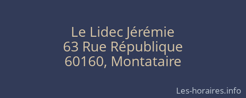 Le Lidec Jérémie