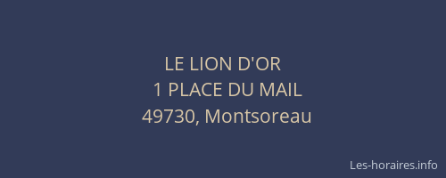 LE LION D'OR