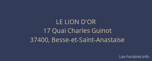 LE LION D'OR