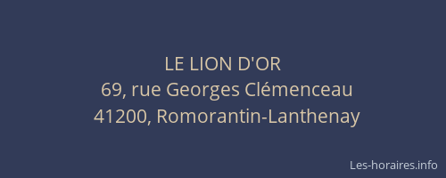 LE LION D'OR