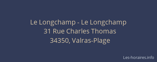 Le Longchamp - Le Longchamp