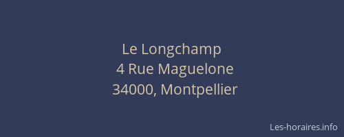 Le Longchamp