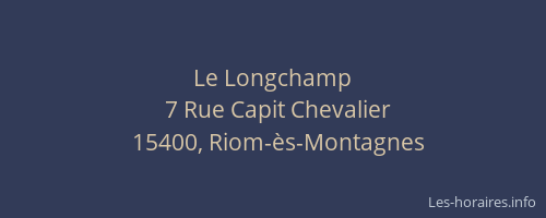 Le Longchamp