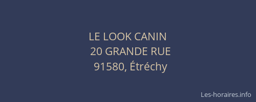 LE LOOK CANIN