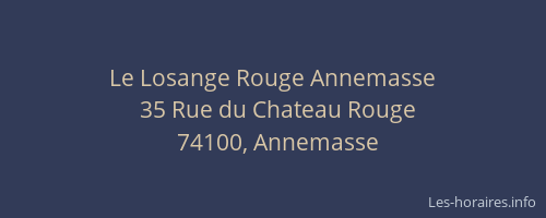 Le Losange Rouge Annemasse