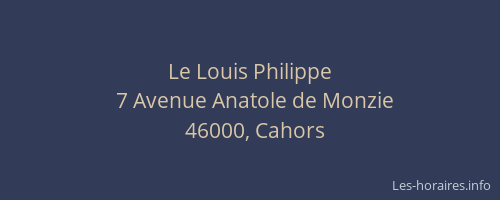 Le Louis Philippe