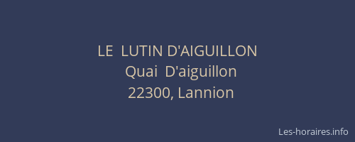LE  LUTIN D'AIGUILLON