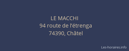LE MACCHI